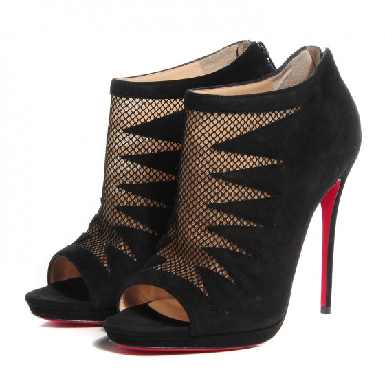 louboutin booties suede