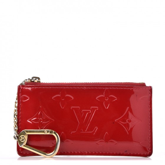 Louis Vuitton Pomme d'Amour Monogram Vernis Pochette Cles Key and Change Holder