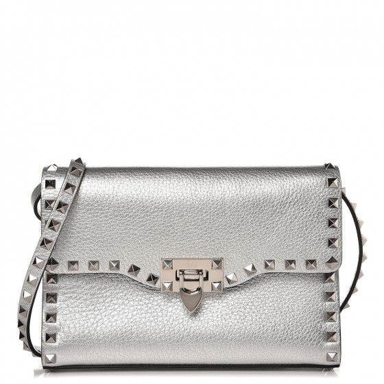 valentino rockstud metallic bag