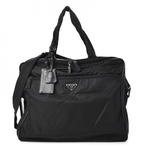 PRADA Tessuto Nylon Travel Bag Nero Black 243290