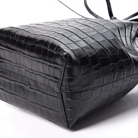 mansur gavriel croc embossed bag