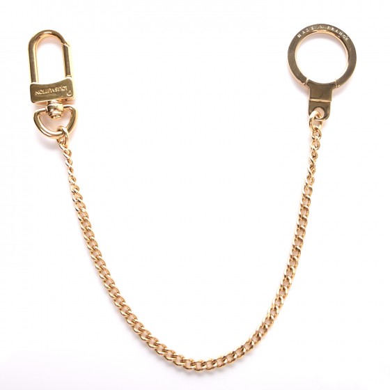 LOUIS VUITTON Pochette Extender Key Ring Chain Gold 218363