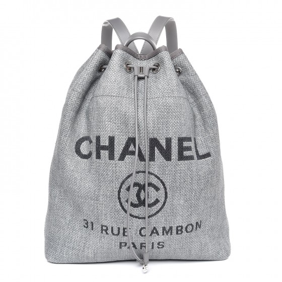 chanel cloth backpack