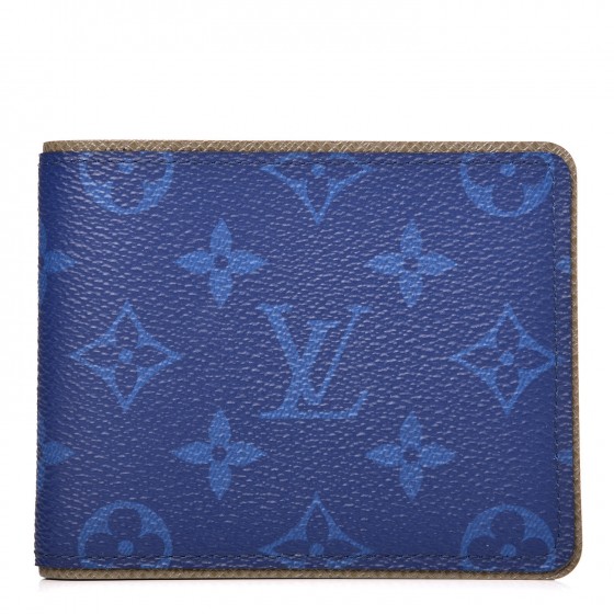 LOUIS VUITTON Monogram Outdoor Slender Wallet Pacific Blue 311600