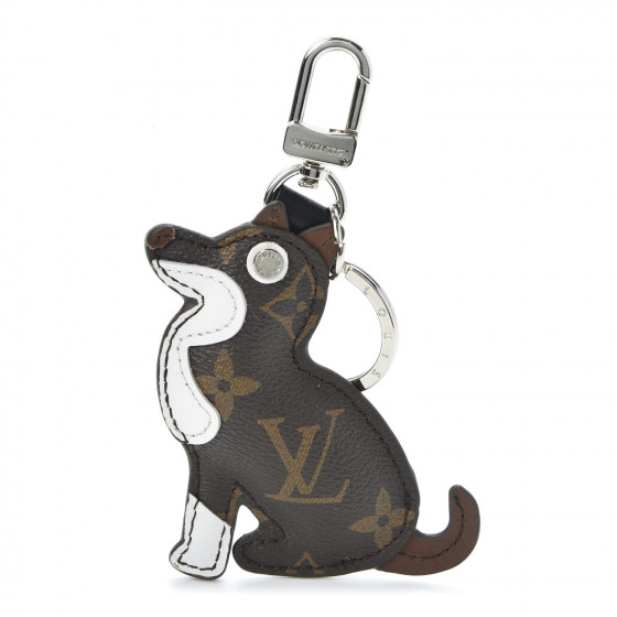 LOUIS VUITTON Monogram Dog Bag Charm Key Holder 594315