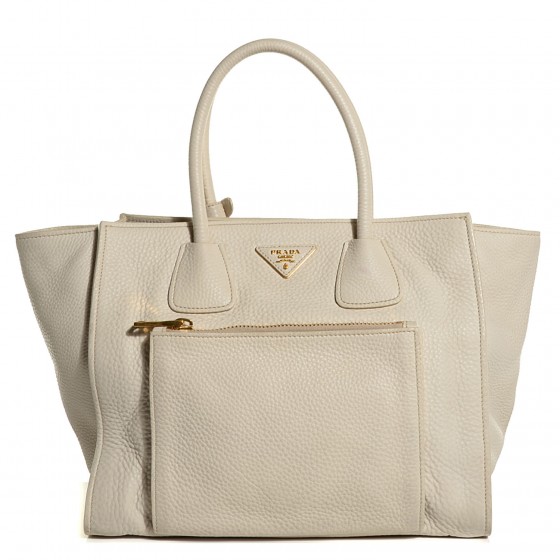 prada shopping bag vitello daino