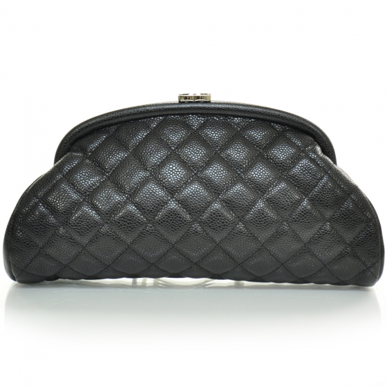 chanel quilted timeless clutch