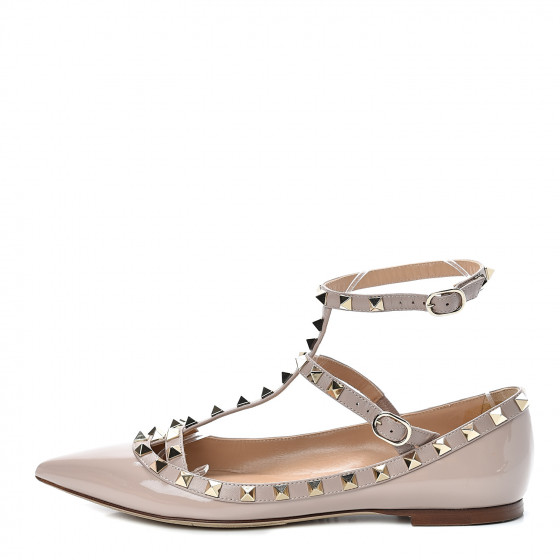 valentino flats poudre