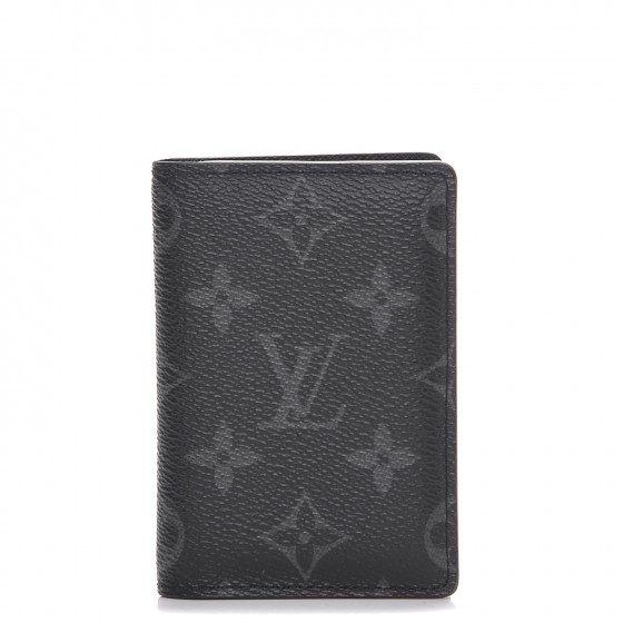 Louis Vuitton Pocket Organizer Monogram Eclipse (3 Card Slot
