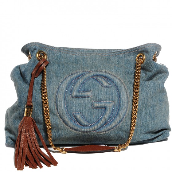 gucci denim soho bag