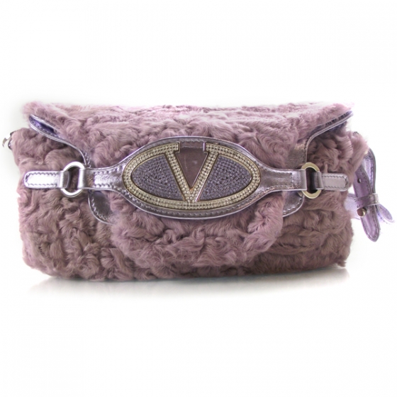 valentino fur bag