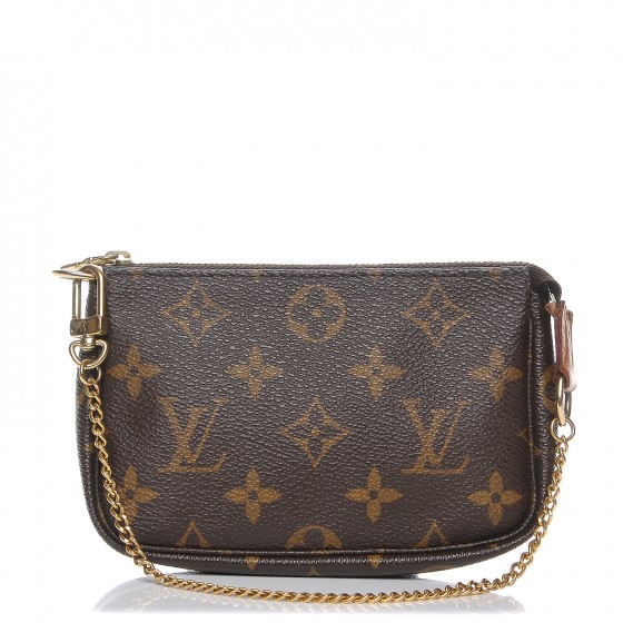 louis vuitton mini pochette accessoires bicolore black beige monogram empreinte