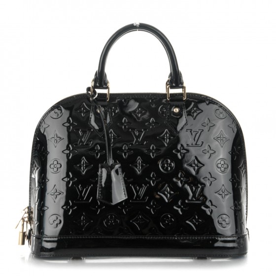 LOUIS VUITTON Vernis Alma PM Black 173655