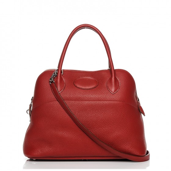 HERMES Taurillon Clemence Bolide 31 Rouge Vif 190341