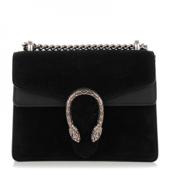 gucci dionysus black suede