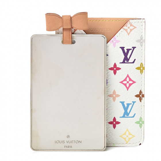 LOUIS VUITTON Monogram Multicolor Mirror and Case Pouch White 519162