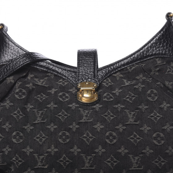 Louis Vuitton Denim Mahina XL Black Hobo Bag (2008)