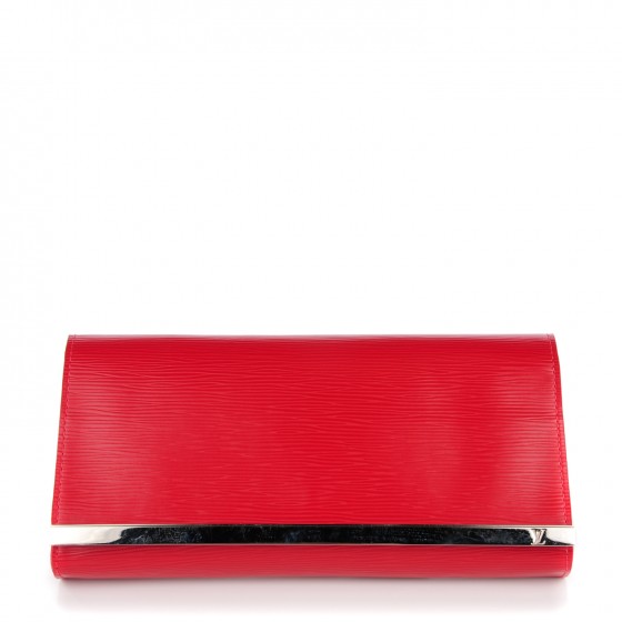 Louis Vuitton Red Epi Leather Sevigne Clutch
