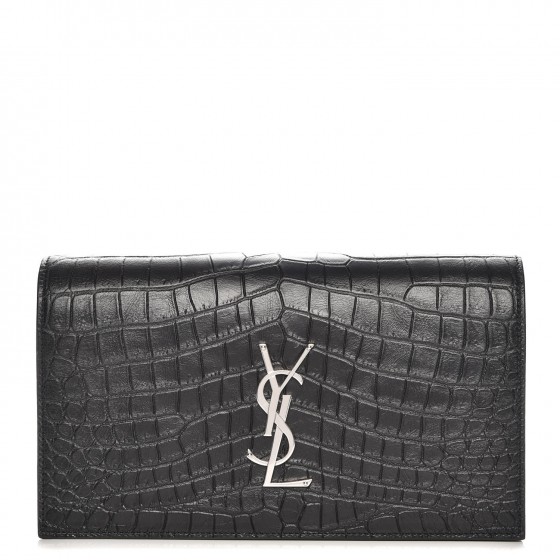 ysl crocodile clutch