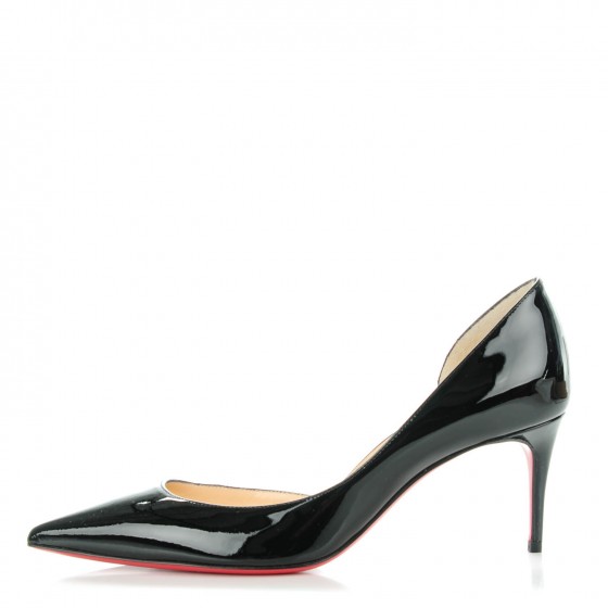 christian louboutin iriza black patent pumps