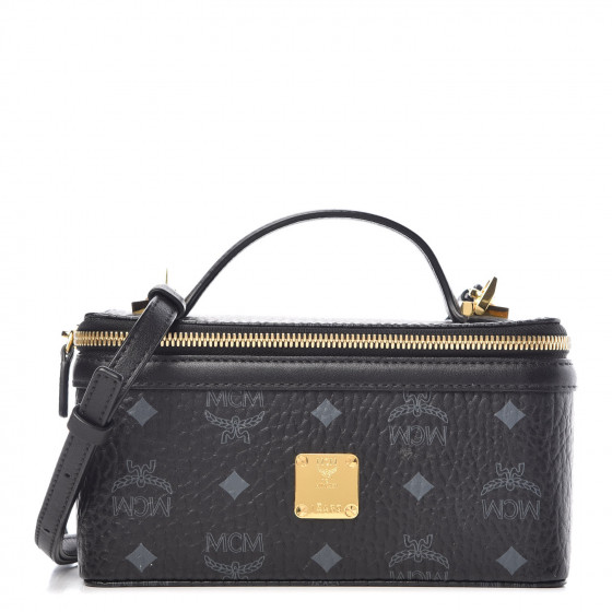 Mcm Visetos Vanity Case Black