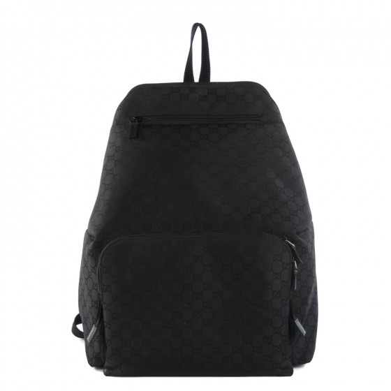 gucci black monogram backpack