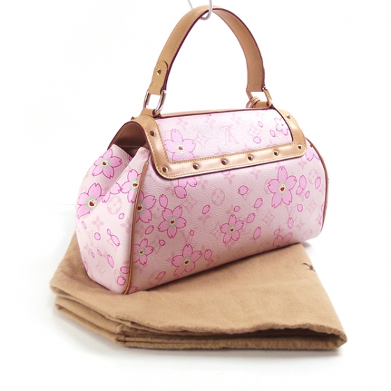 louis vuitton bag with pink flowers