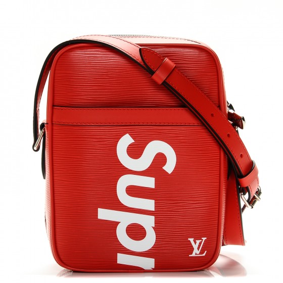 LOUIS VUITTON X SUPREME Epi Danube PM Red 195244