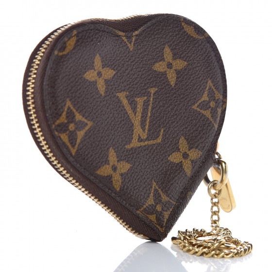 Louis Vuitton Limited Edition Vernis Monogram Degrade Heart Coin Purse 90lv225s
