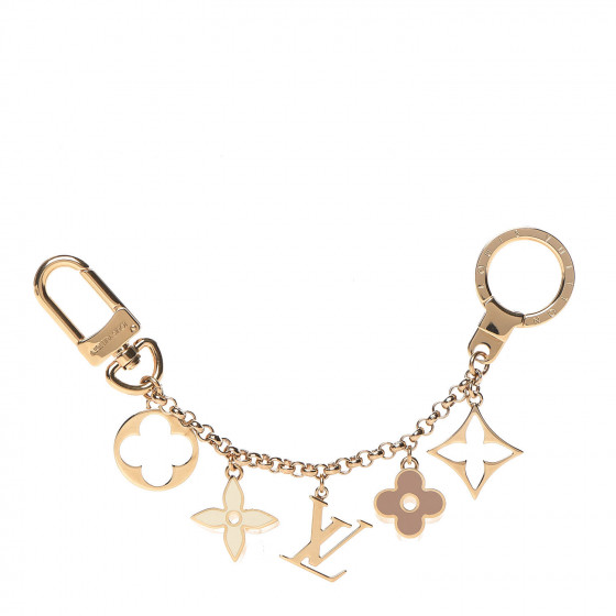 louis vuitton fleur de monogram bag charm