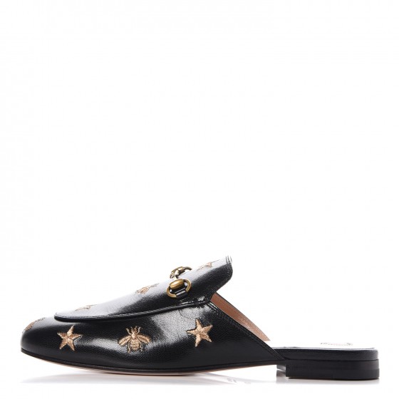 gucci flat princetown bee & star mule