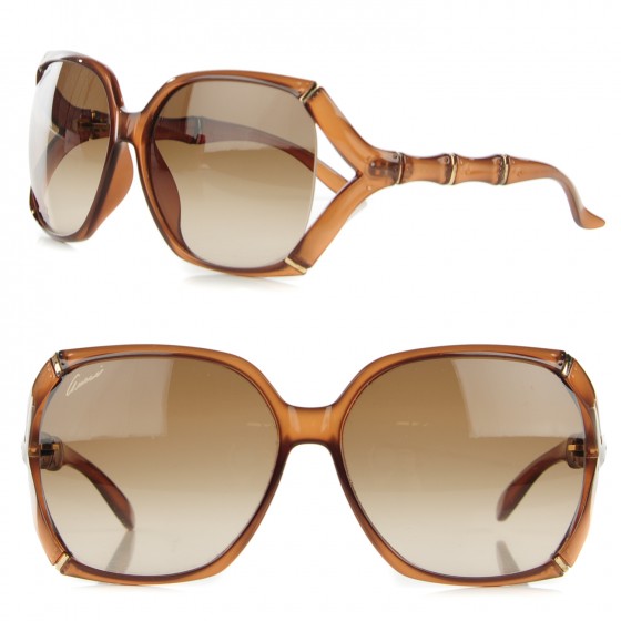 gucci bamboo sunglasses brown