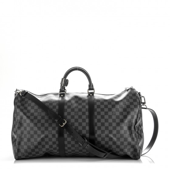 vægt Claire slot LOUIS VUITTON Damier Graphite Keepall Bandouliere 55 181941 | FASHIONPHILE