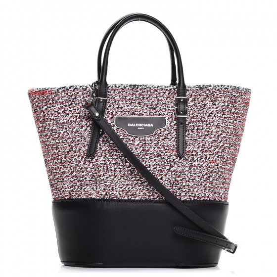 Balenciaga Veau Woven Per Tote Red 224818 Balenciaga Veau Woven Per Tote Red 224818