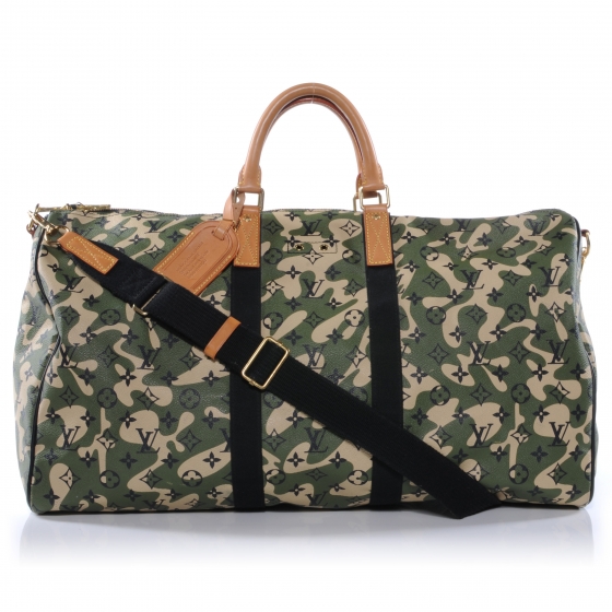 LOUIS VUITTON Monogramouflage Keepall 55 39729