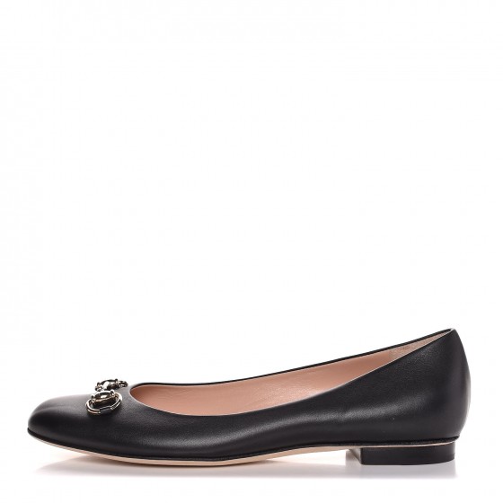 gucci ballet flats with chain and horsebit
