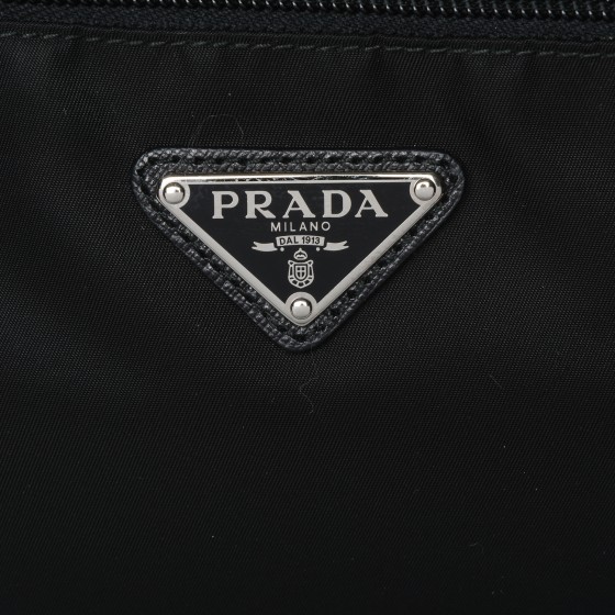 PRADA Nylon Saffiano Vela Messenger Bag Nero Black 192685