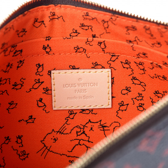 Louis Vuitton, Bags, Louis Vuitton Catogram Neverfull Mm Pochette Marron