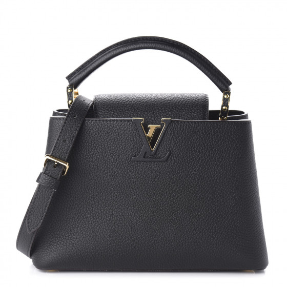 louis vuitton taurillon capucines bb black