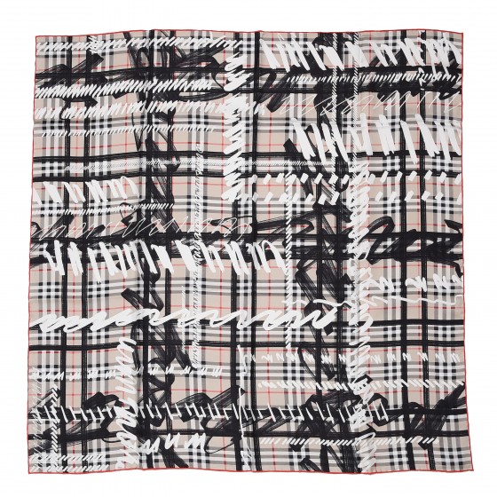 burberry scribble scarf