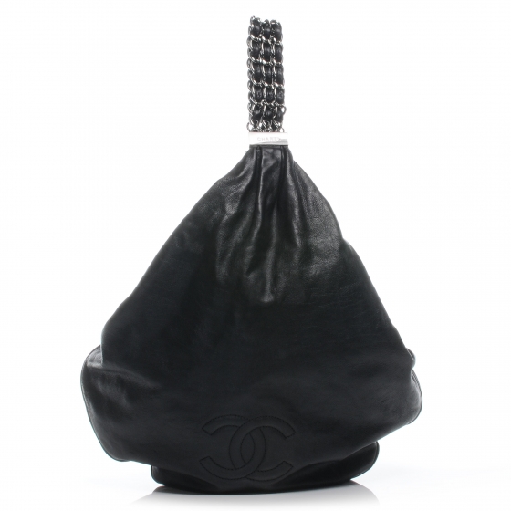 chanel rock and chain hobo