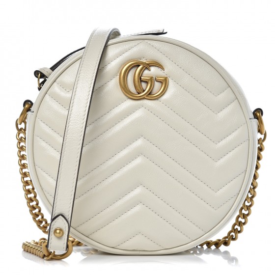 gucci white round bag