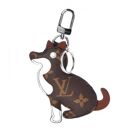 Louis Vuitton Dog Charm Keychain