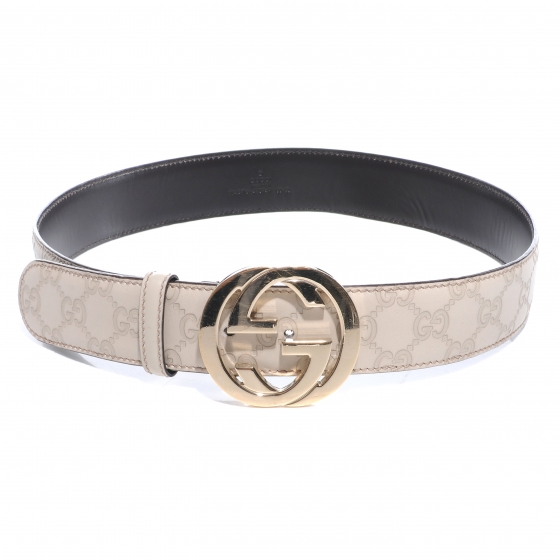 ivory gucci belt