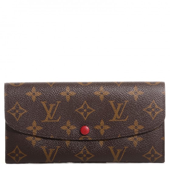 Louis Vuitton Monogram Emilie Wallet Red 91520
