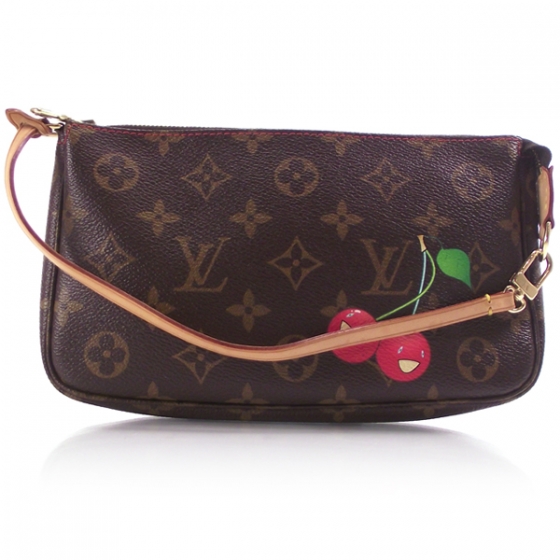 LOUIS VUITTON Monogram Cerises Cherry Pochette Accessories 12382