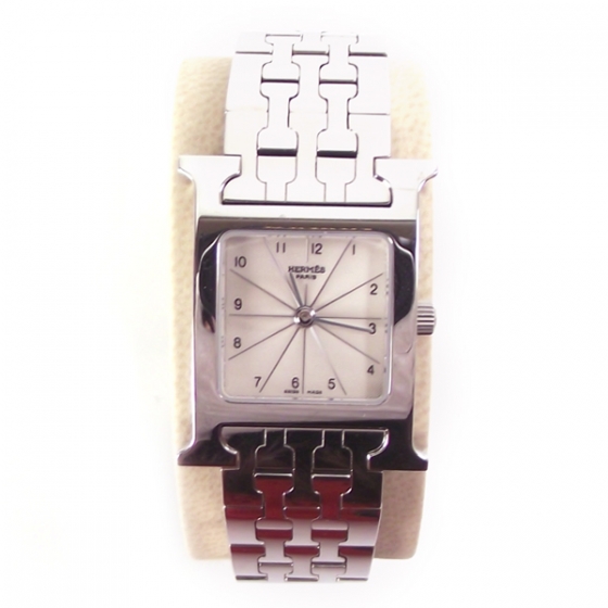 hermes stainless steel watches