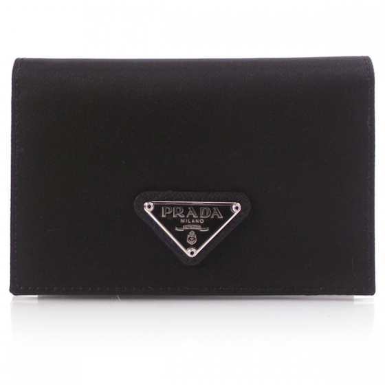 prada nylon card holder