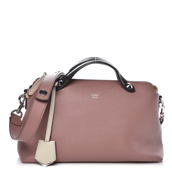 Fendi Calfskin Small By The Way Boston Bag English Rose Multicolor Fashionphile
