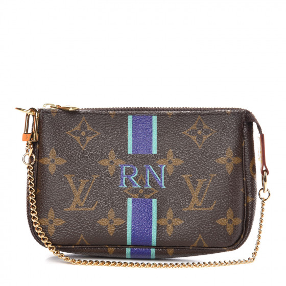 LOUIS VUITTON Monogram My LV Heritage Mini Pochette Accessories Violet Vert Clair 361401